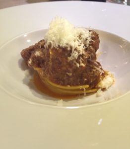 Fettuccine con ragu’ di castrato e pecorino Falisco Chiodetti