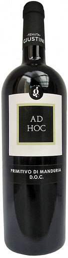 Primitivo di Manduria D.O.C. della Tenuta Giustini, medaglia d’oro al Concours Mondial De Bruxelles 2019.